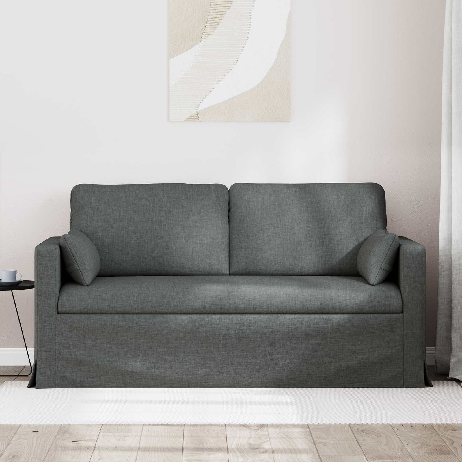vidaXL Sofa Ciemnoszary 158 x 78 x 80 cm tkanina