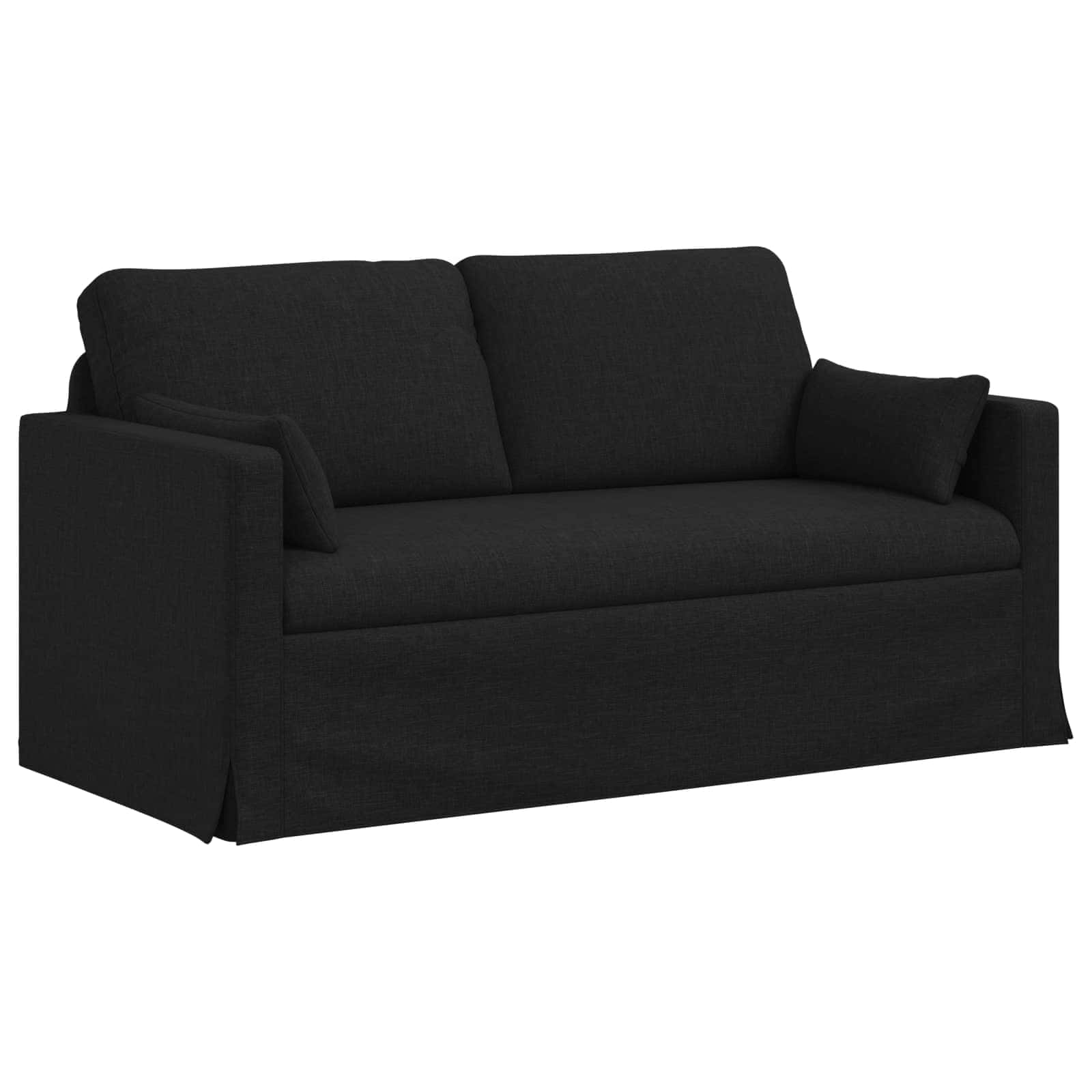 vidaXL Sofa Czarny 158 x 78 x 80 cm tkanina