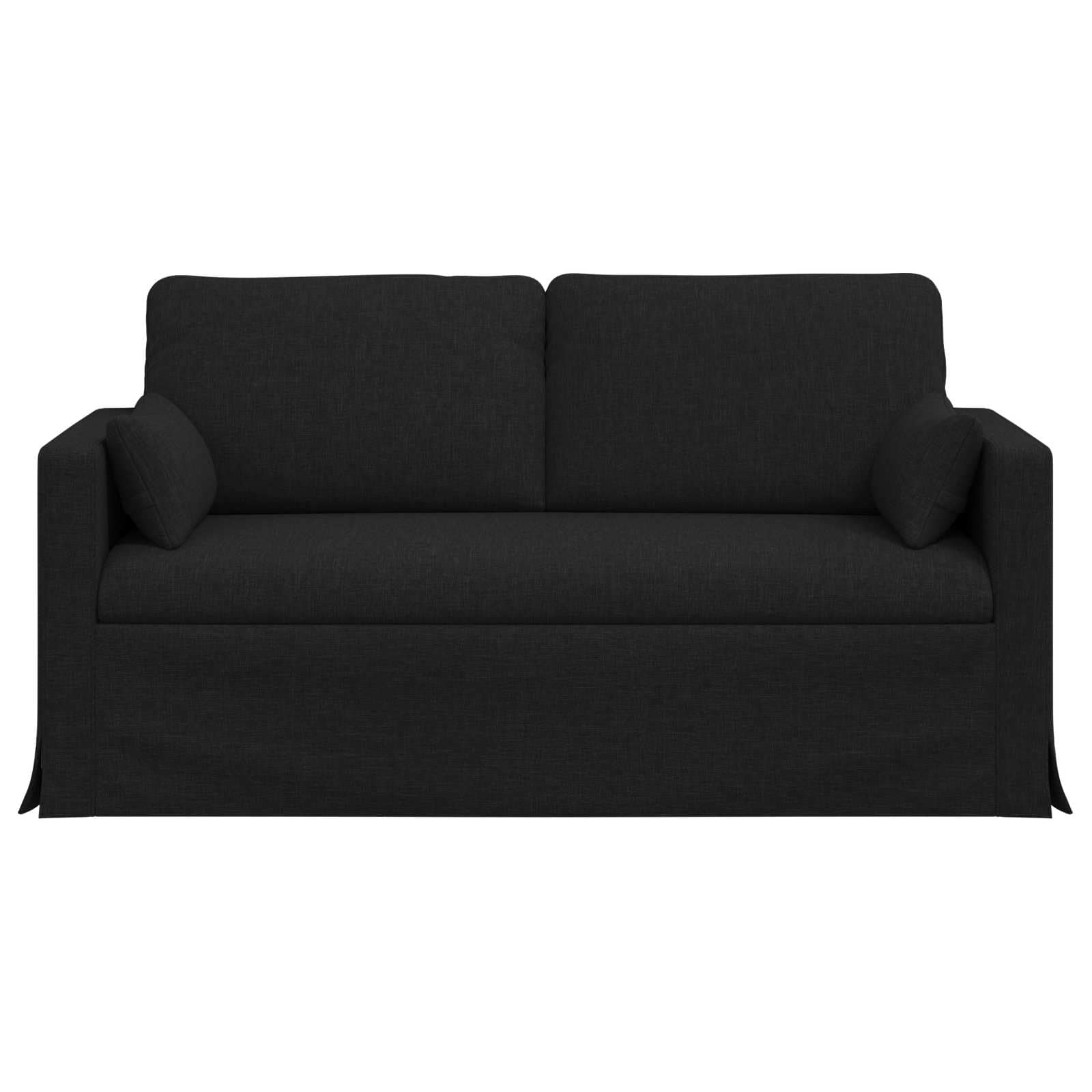 vidaXL Sofa Czarny 158 x 78 x 80 cm tkanina