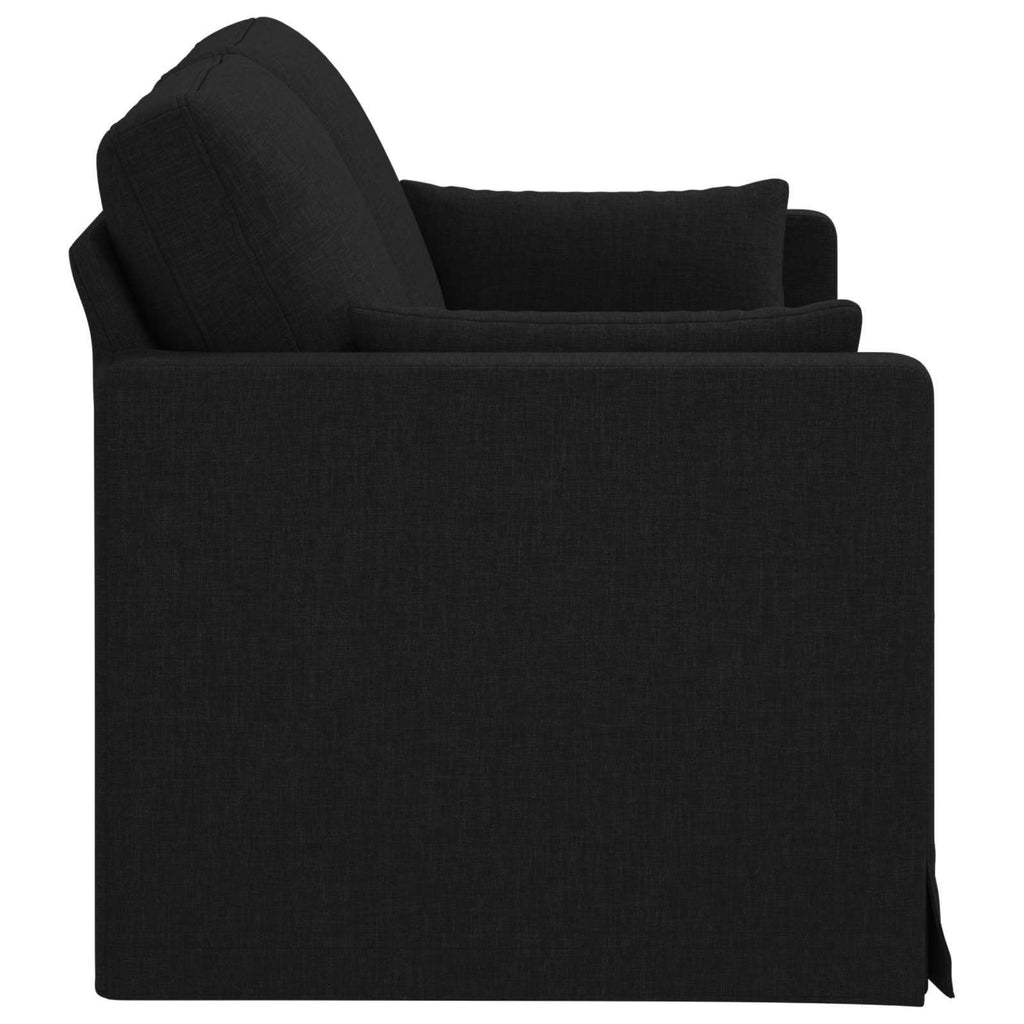 vidaXL Sofa Czarny 158 x 78 x 80 cm tkanina