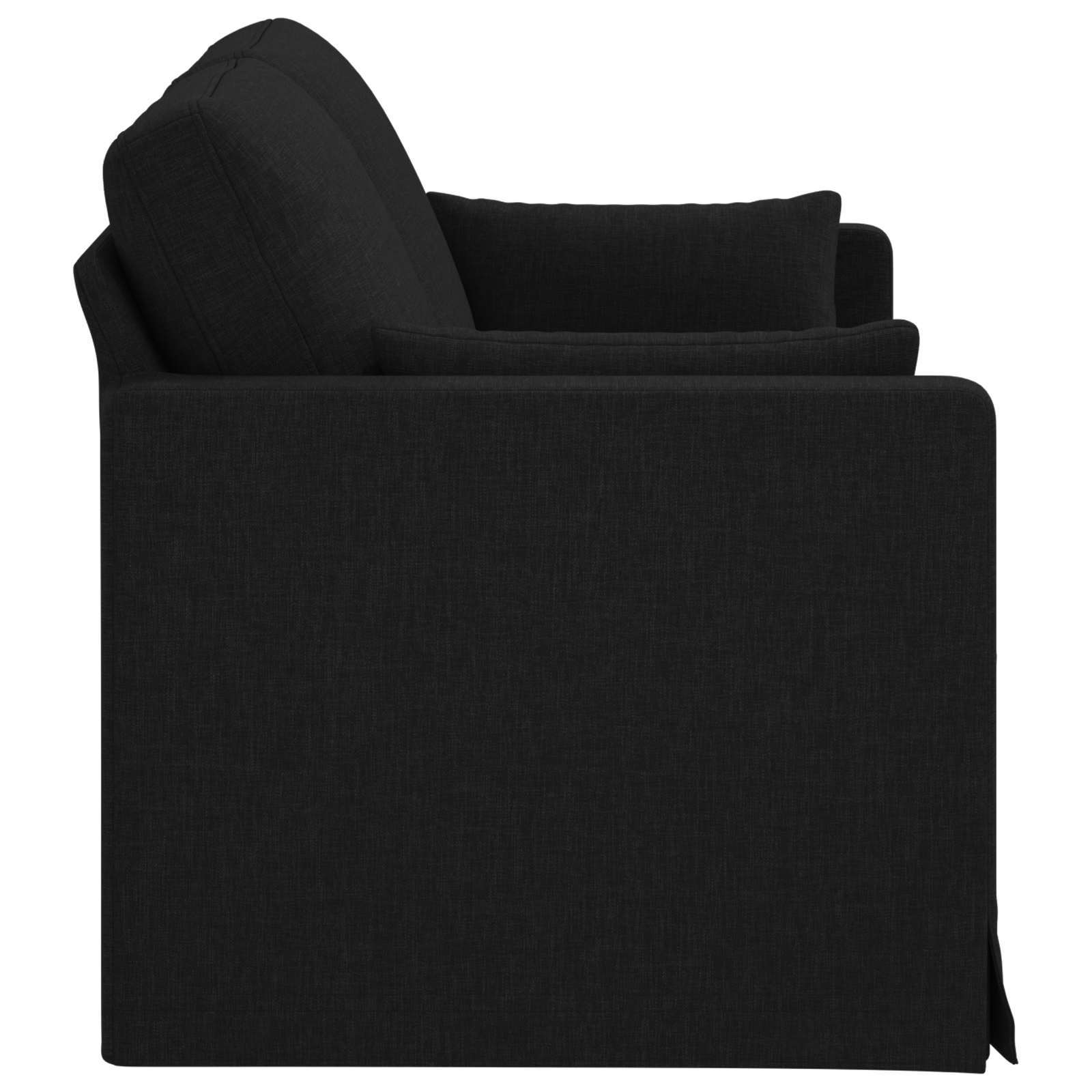 vidaXL Sofa Czarny 158 x 78 x 80 cm tkanina