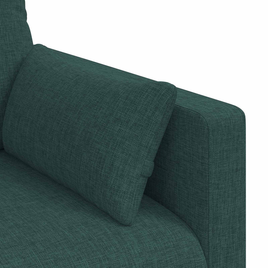 vidaXL Sofa Ciemna zieleń 158 x 78 x 80 cm tkanina