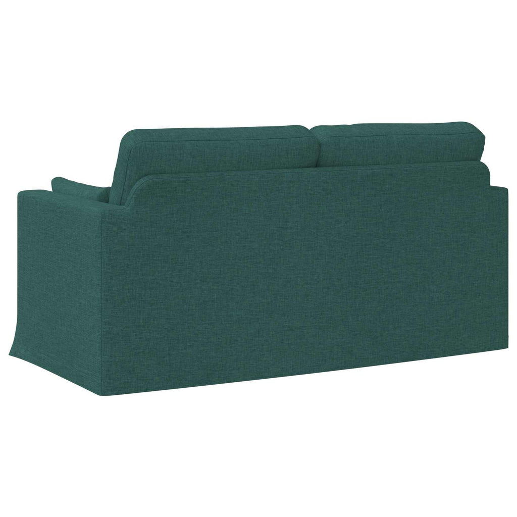 vidaXL Sofa Ciemna zieleń 158 x 78 x 80 cm tkanina