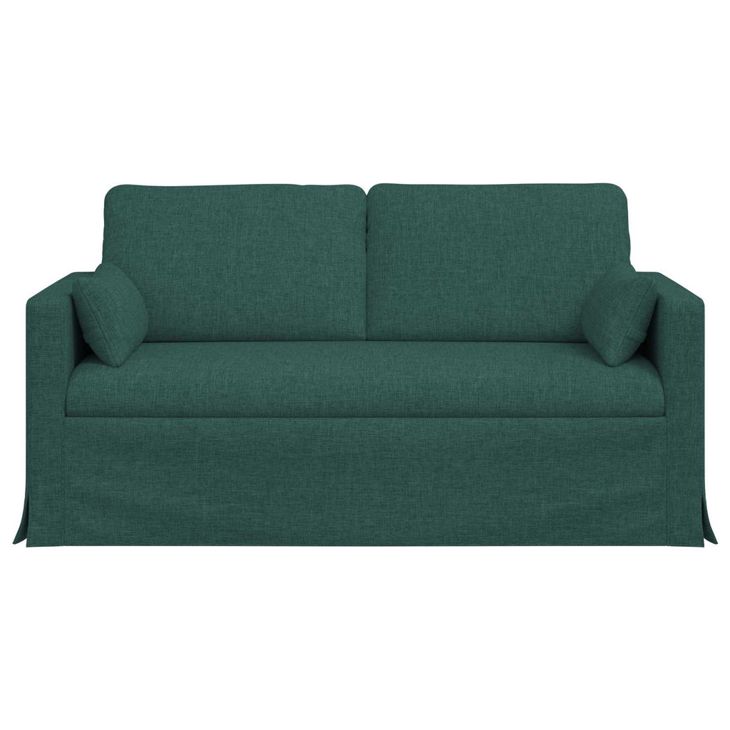 vidaXL Sofa Ciemna zieleń 158 x 78 x 80 cm tkanina