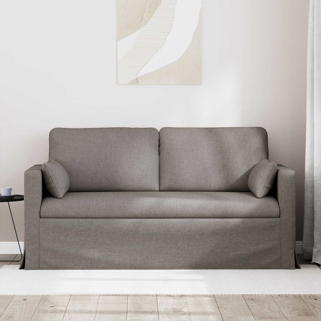 vidaXL Sofa Ciemnoszary 158 x 78 x 80 cm tkanina