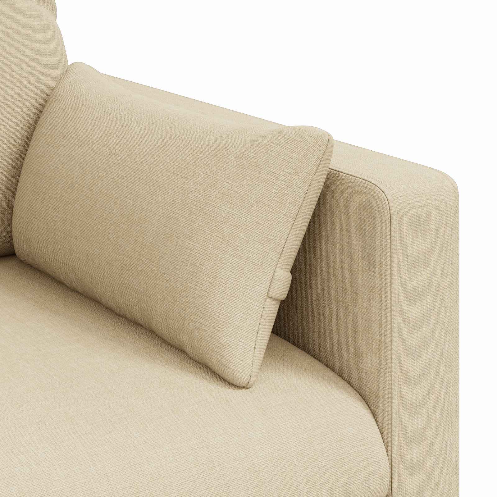 vidaXL Sofa Kremowy 158 x 78 x 80 cm tkanina