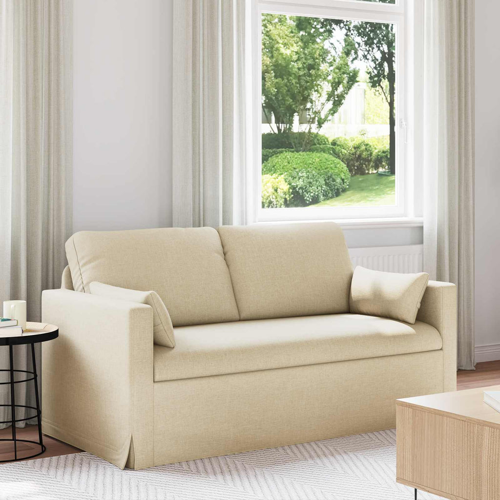 vidaXL Sofa Kremowy 158 x 78 x 80 cm tkanina