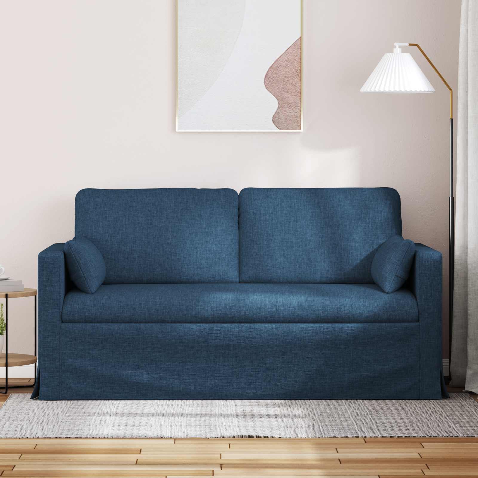 vidaXL Sofa Niebieski 158 x 78 x 80 cm tkanina