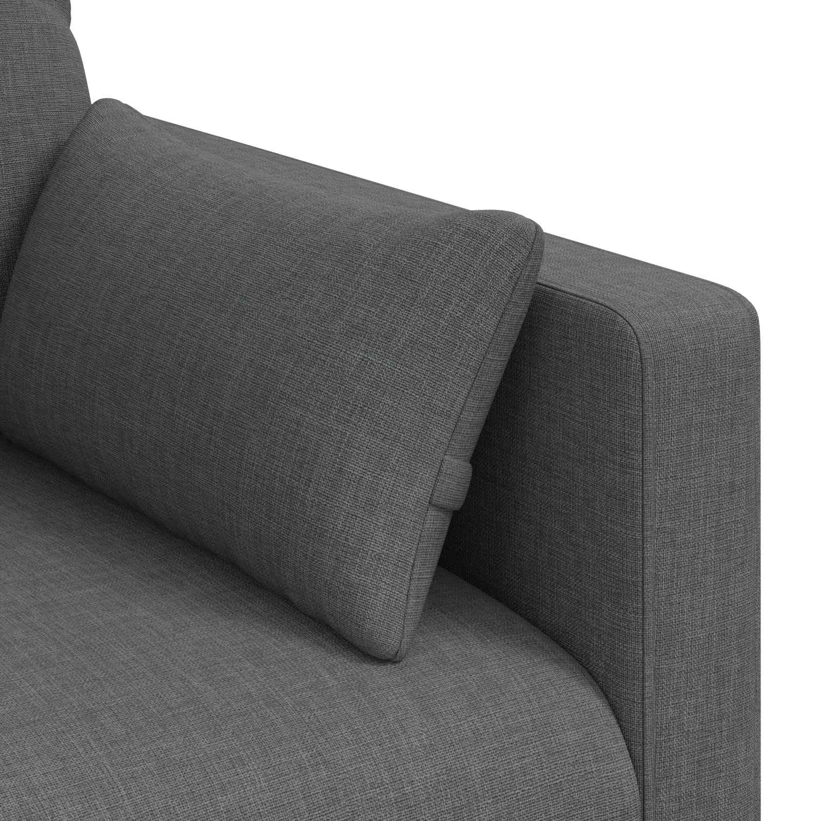 vidaXL Sofa Ciemnoszary 198 x 78 x 80 cm tkanina