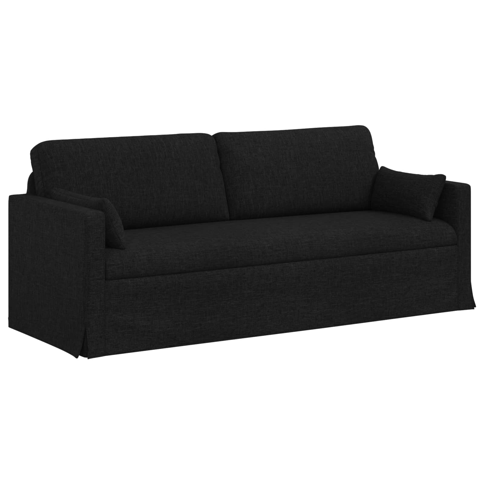 vidaXL Sofa Czarny 198 x 78 x 80 cm tkanina