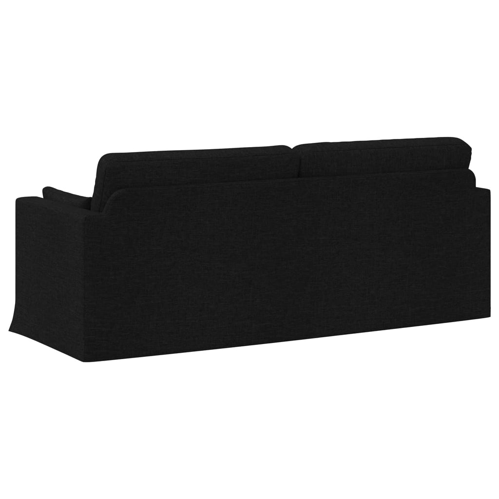 vidaXL Sofa Czarny 198 x 78 x 80 cm tkanina