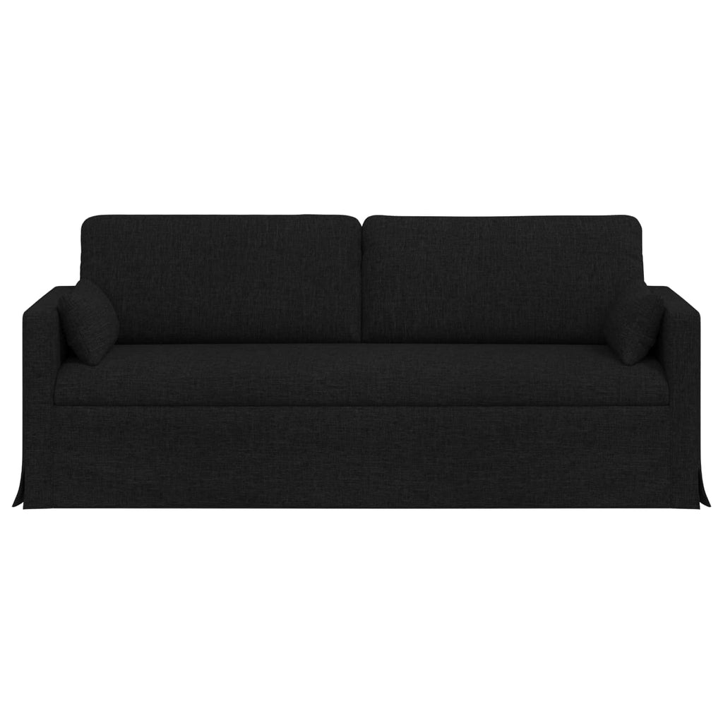vidaXL Sofa Czarny 198 x 78 x 80 cm tkanina