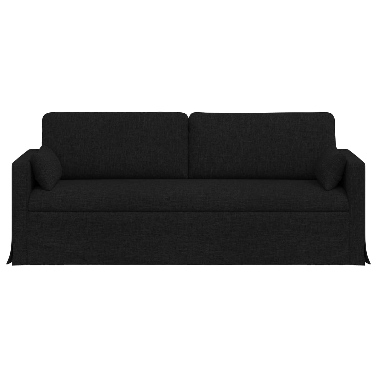 vidaXL Sofa Czarny 198 x 78 x 80 cm tkanina