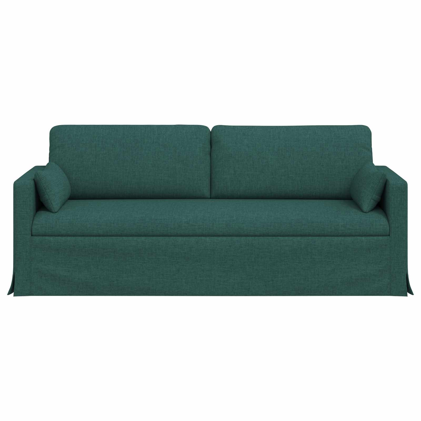 vidaXL Sofa Ciemna zieleń 198 x 78 x 80 cm tkanina