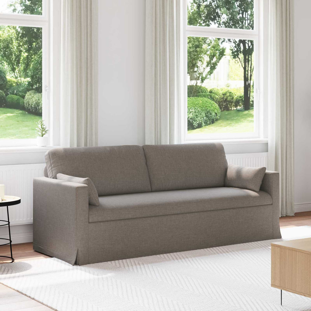 vidaXL Sofa Ciemnoszary 198 x 78 x 80 cm tkanina