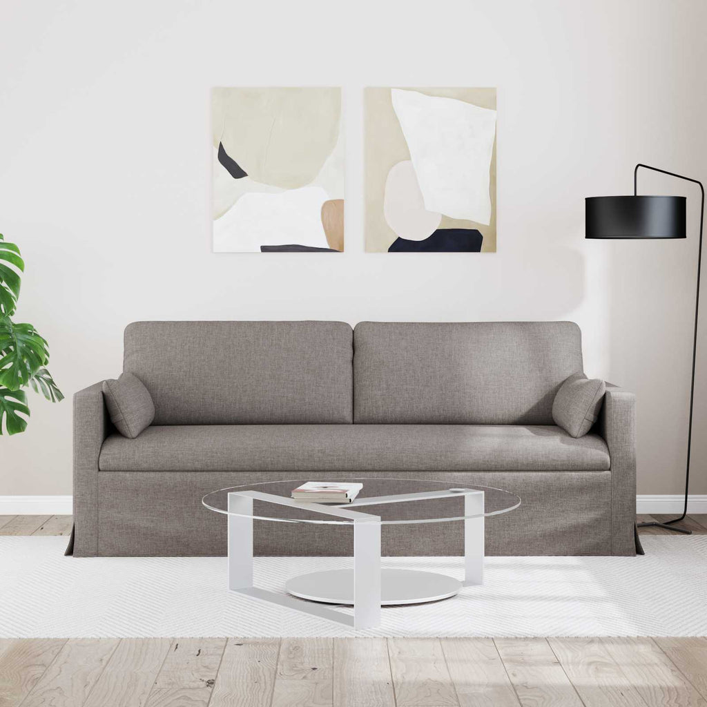 vidaXL Sofa Ciemnoszary 198 x 78 x 80 cm tkanina