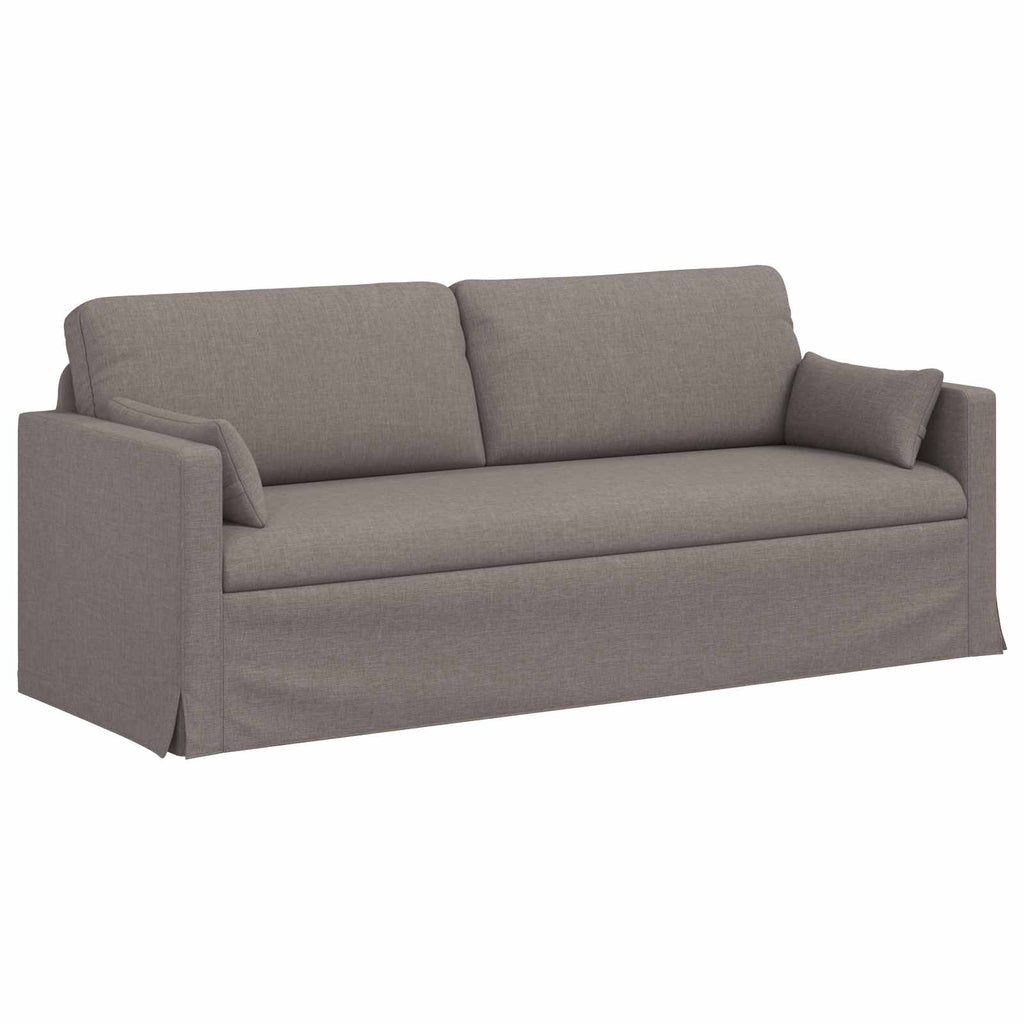 vidaXL Sofa Ciemnoszary 198 x 78 x 80 cm tkanina