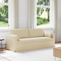 vidaXL Sofa Kremowy 198 x 78 x 80 cm tkanina