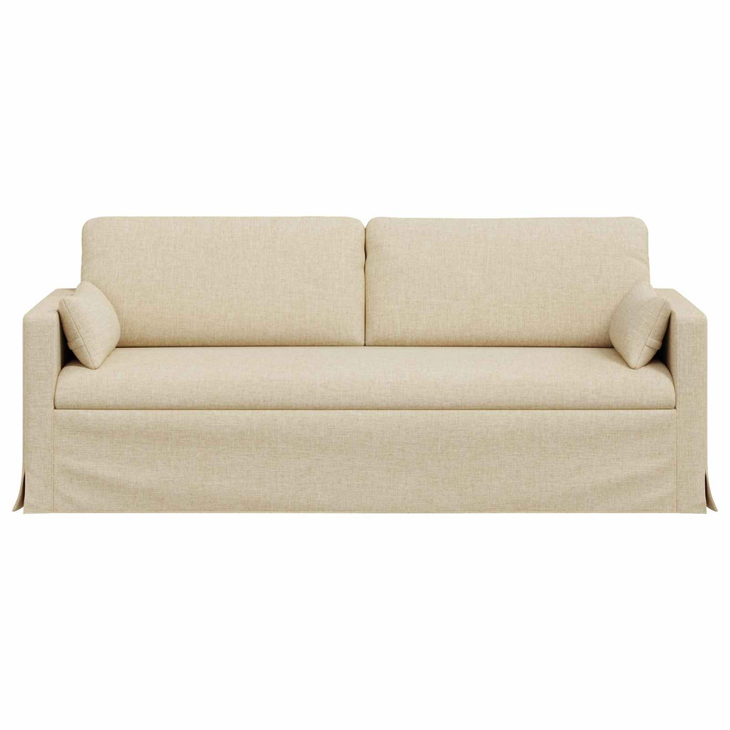 vidaXL Sofa Kremowy 198 x 78 x 80 cm tkanina