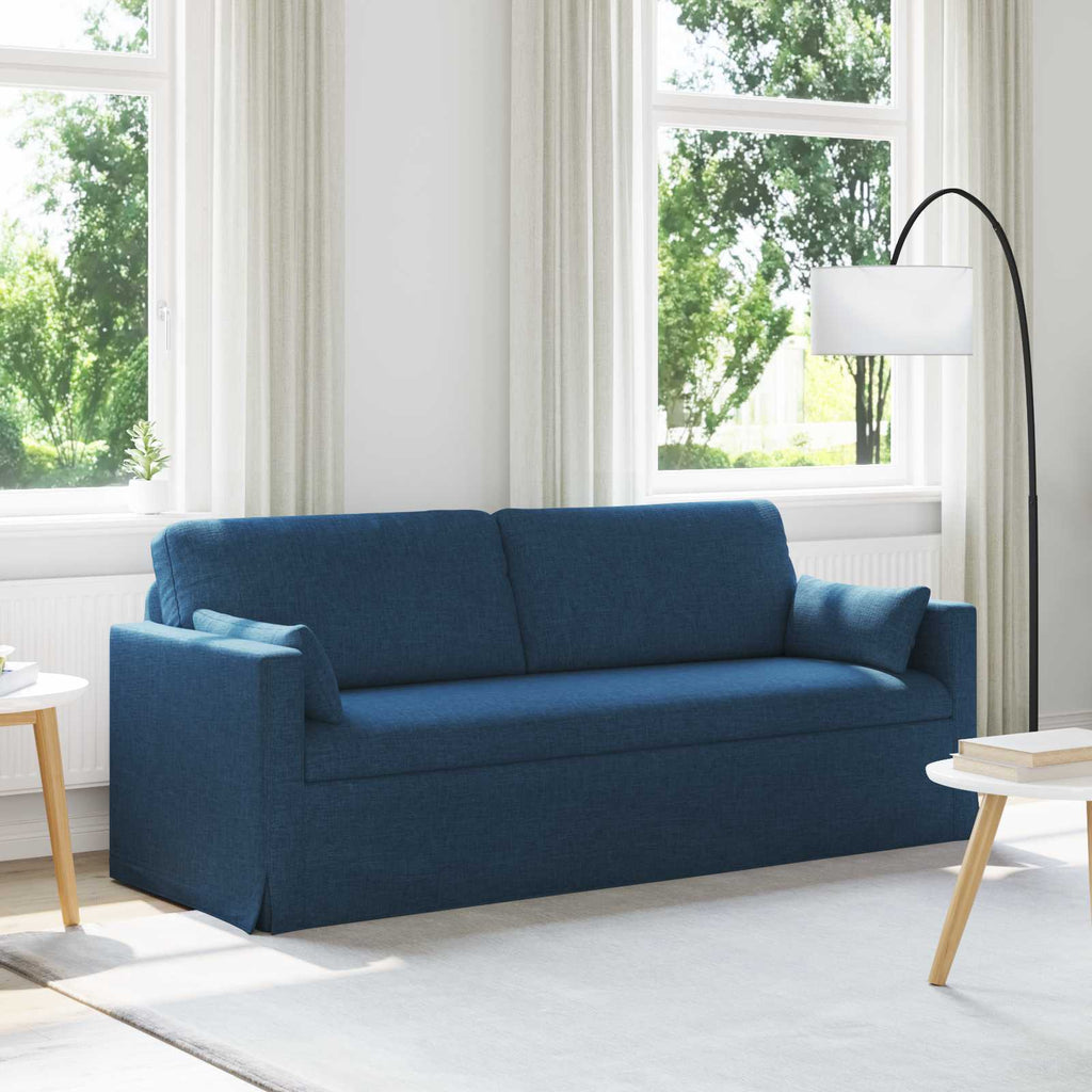 vidaXL Sofa Niebieski 198 x 78 x 80 cm tkanina