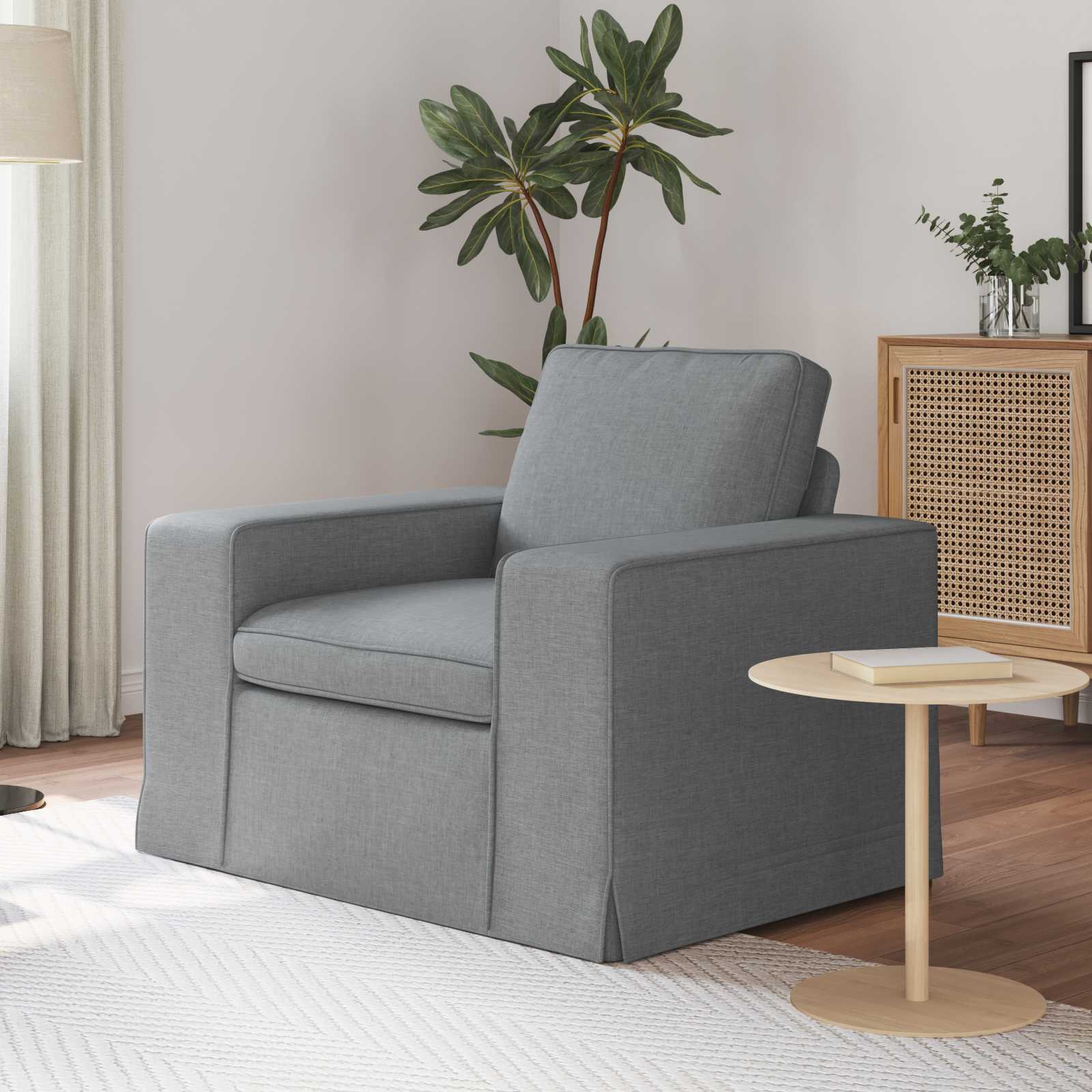 vidaXL Sofa Jasnoszary 103 x 80 x 82 cm tkanina