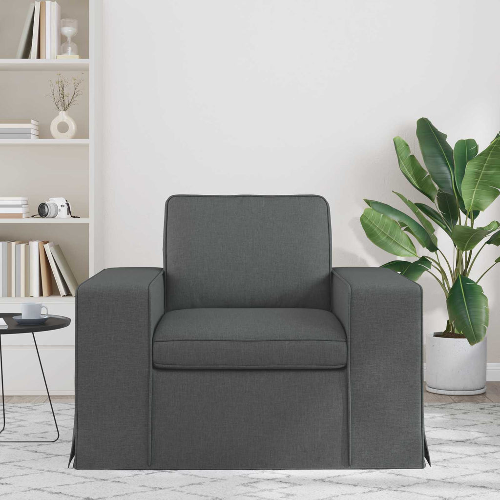 vidaXL Sofa Ciemnoszary 103 x 80 x 82 cm tkanina