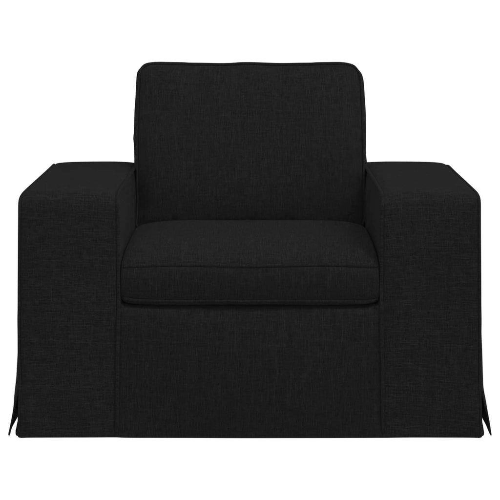 vidaXL Sofa Czarny 103 x 80 x 82 cm tkanina