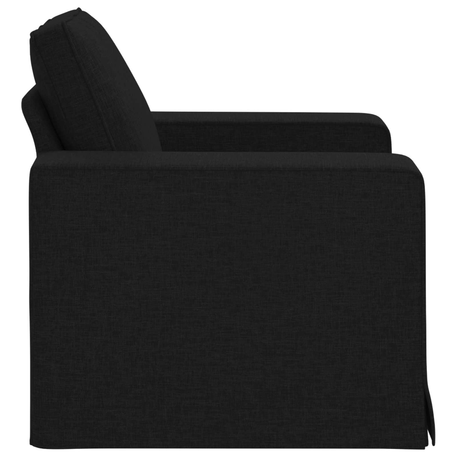 vidaXL Sofa Czarny 103 x 80 x 82 cm tkanina