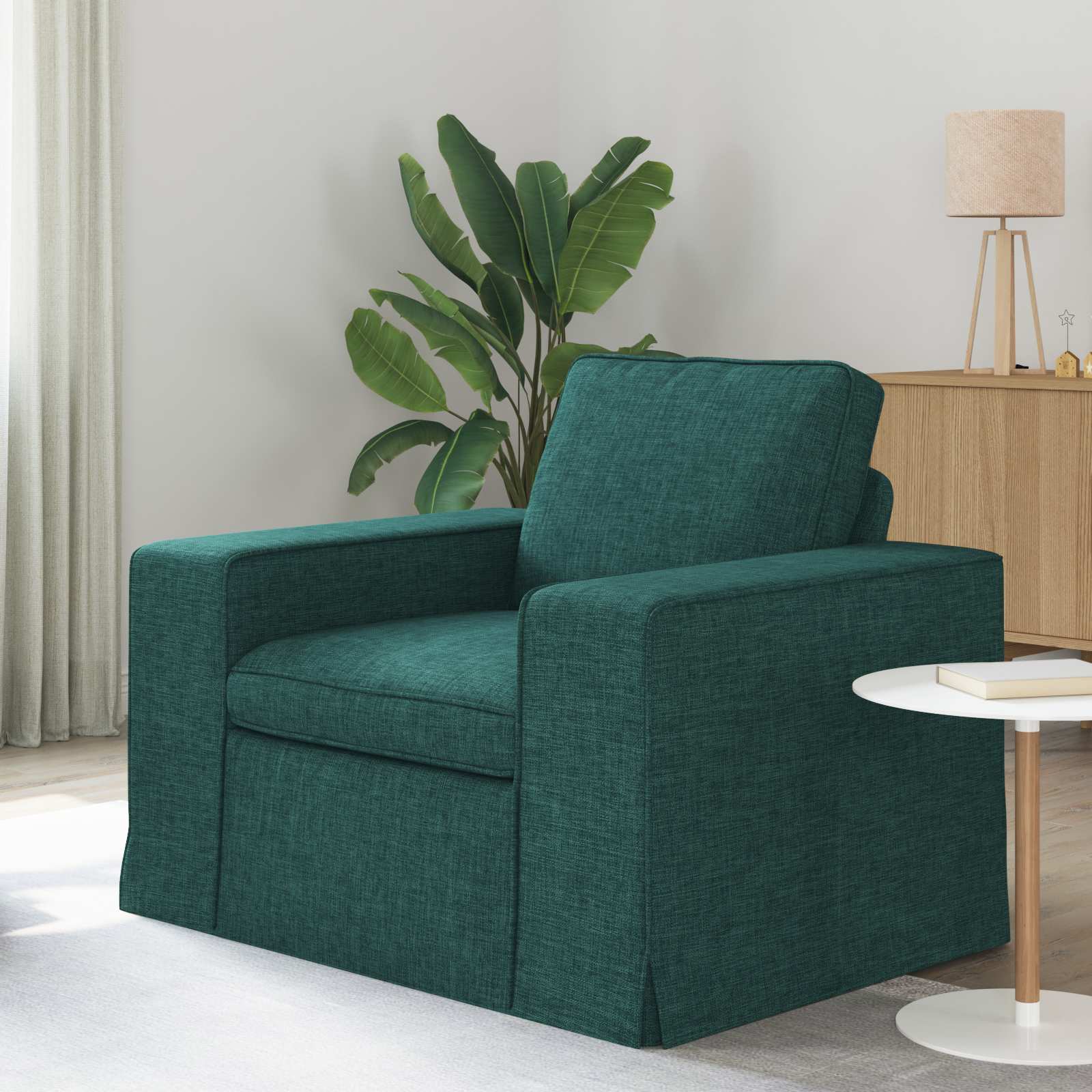 vidaXL Sofa Ciemna zieleń 103 x 80 x 82 cm tkanina