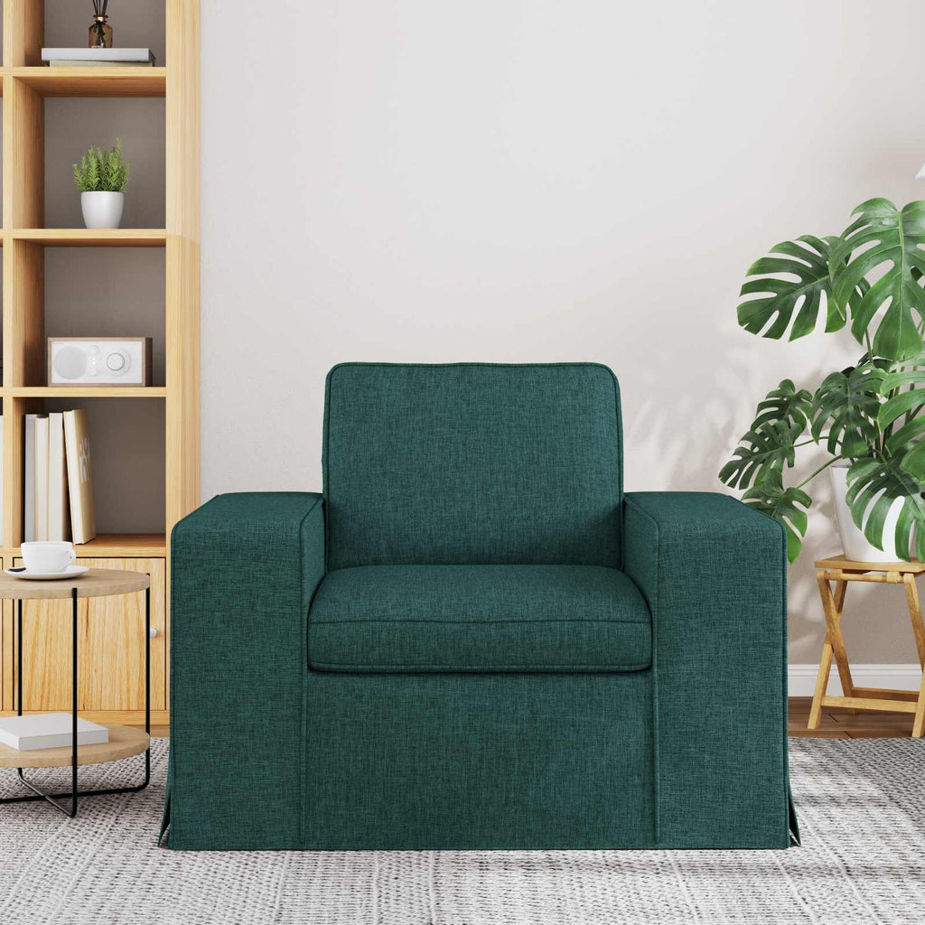 vidaXL Sofa Ciemna zieleń 103 x 80 x 82 cm tkanina