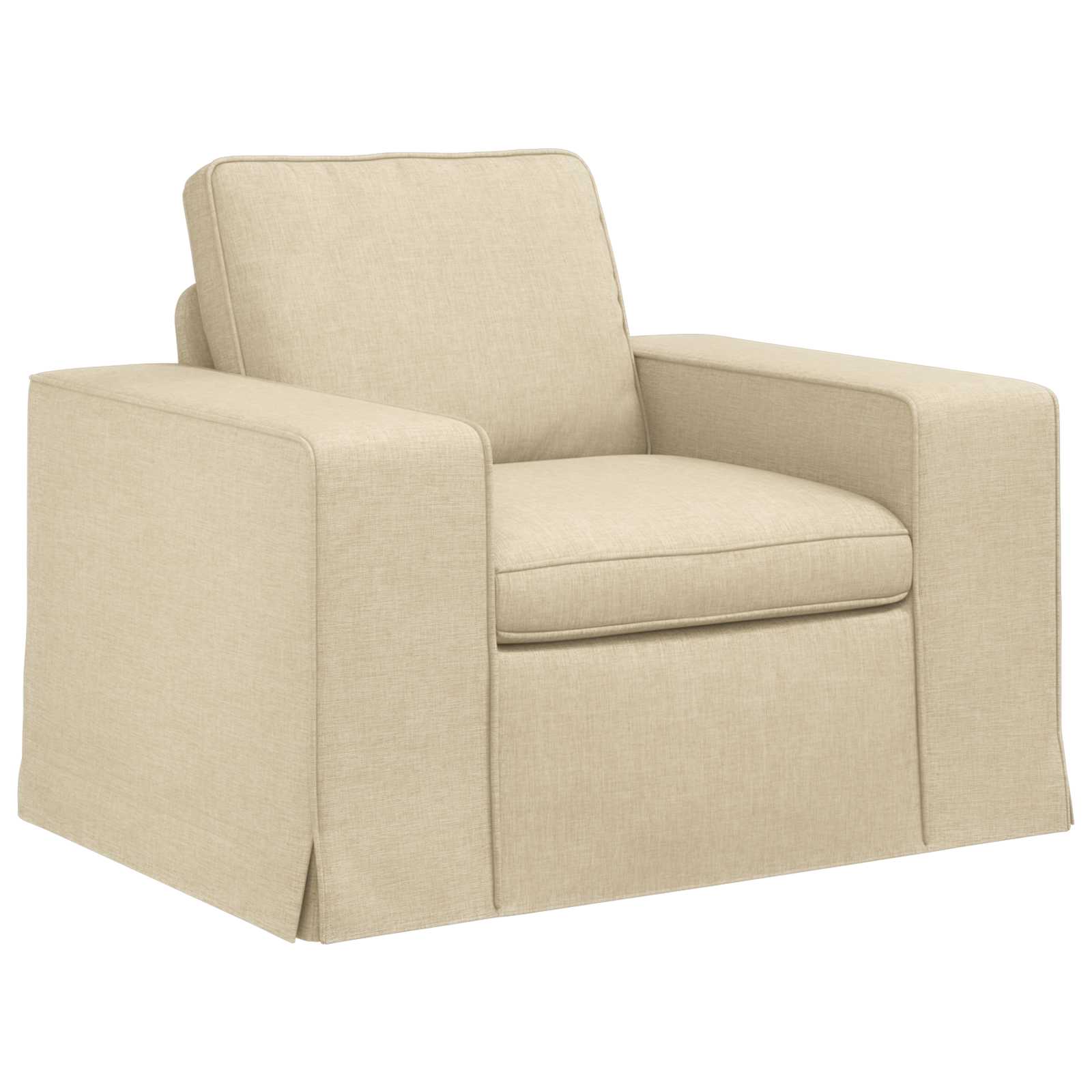 vidaXL Sofa Kremowy 103 x 80 x 82 cm tkanina