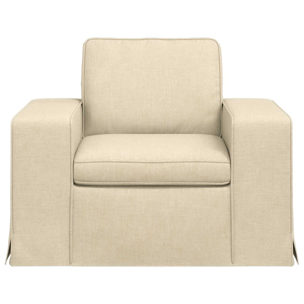 vidaXL Sofa Kremowy 103 x 80 x 82 cm tkanina