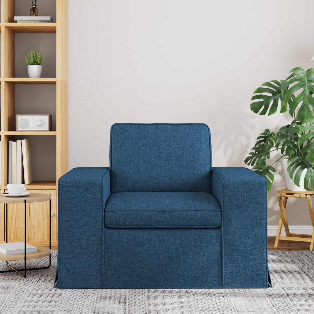 vidaXL Sofa Niebieski 103 x 80 x 82 cm tkanina