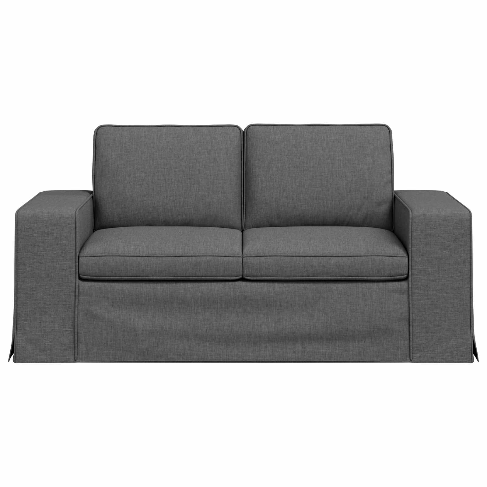 vidaXL Sofa Ciemnoszary 162 x 80 x 82 cm tkanina