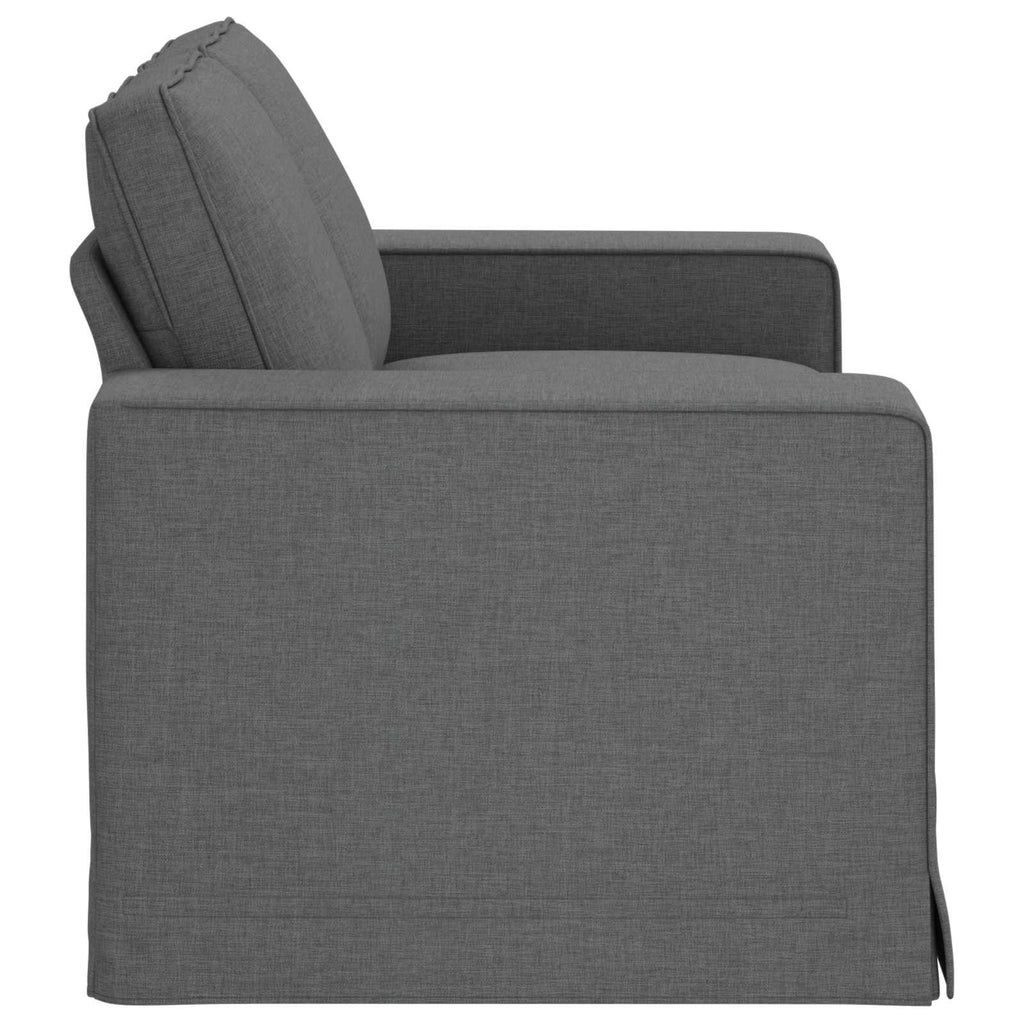 vidaXL Sofa Ciemnoszary 162 x 80 x 82 cm tkanina
