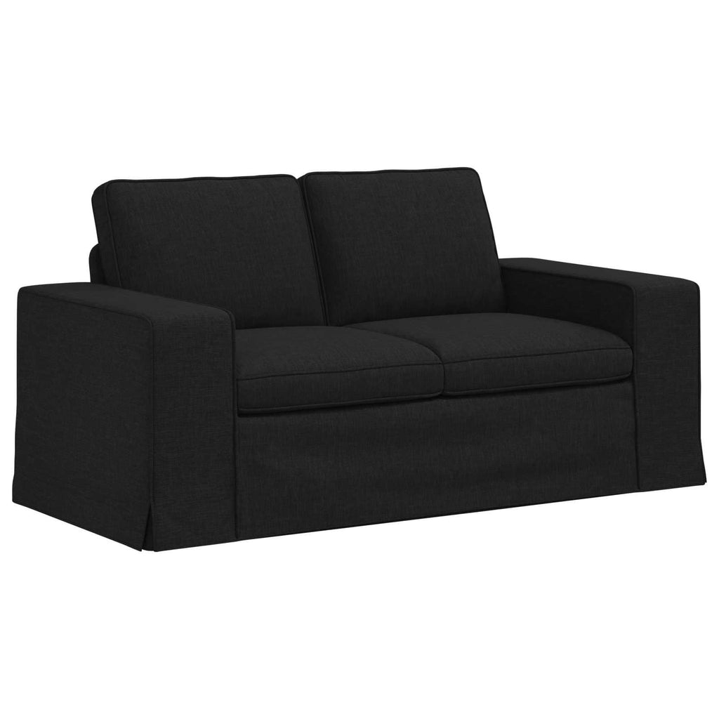 vidaXL Sofa Czarny 162 x 80 x 82 cm tkanina