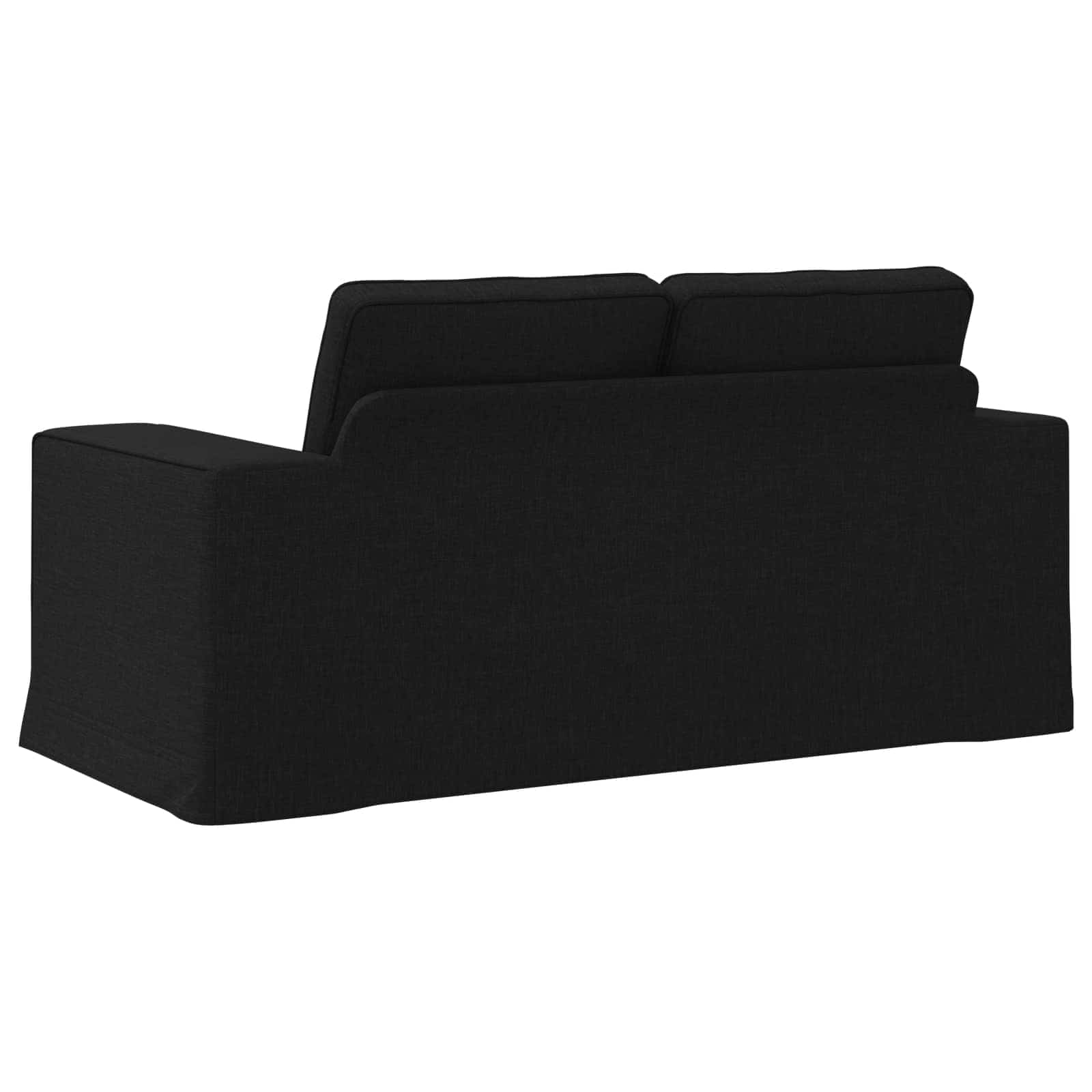 vidaXL Sofa Czarny 162 x 80 x 82 cm tkanina