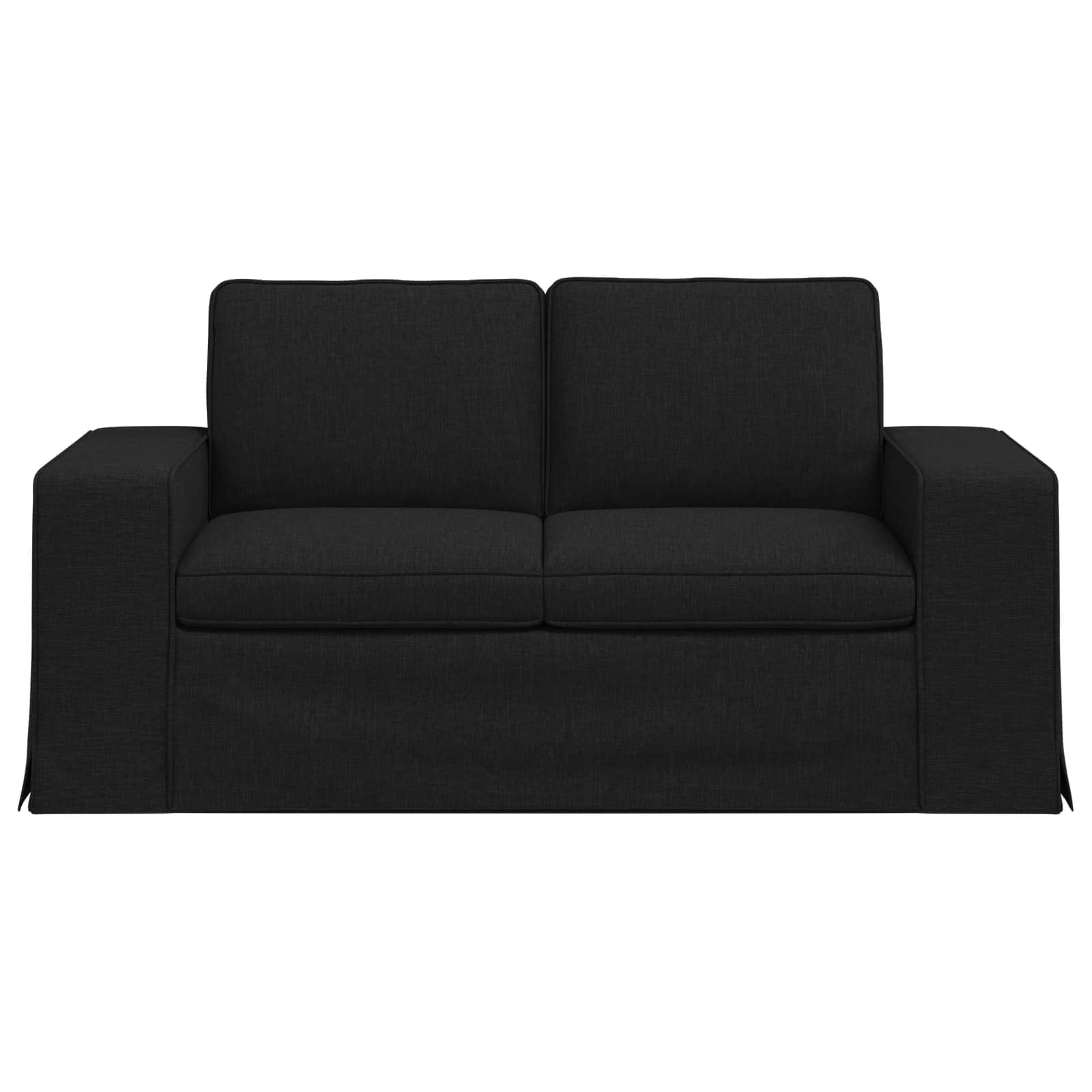 vidaXL Sofa Czarny 162 x 80 x 82 cm tkanina