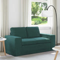 vidaXL Sofa Ciemna zieleń 162 x 80 x 82 cm tkanina