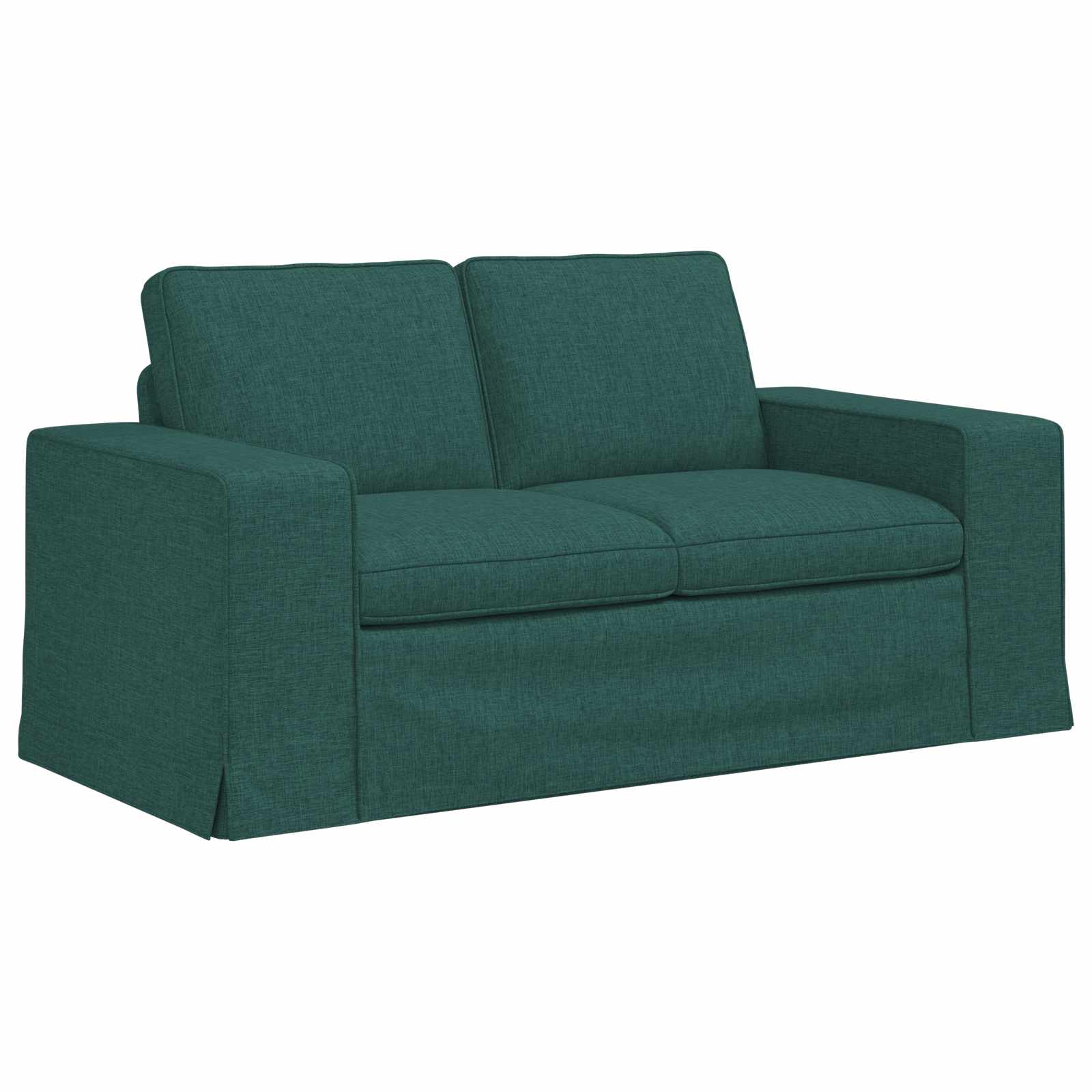 vidaXL Sofa Ciemna zieleń 162 x 80 x 82 cm tkanina