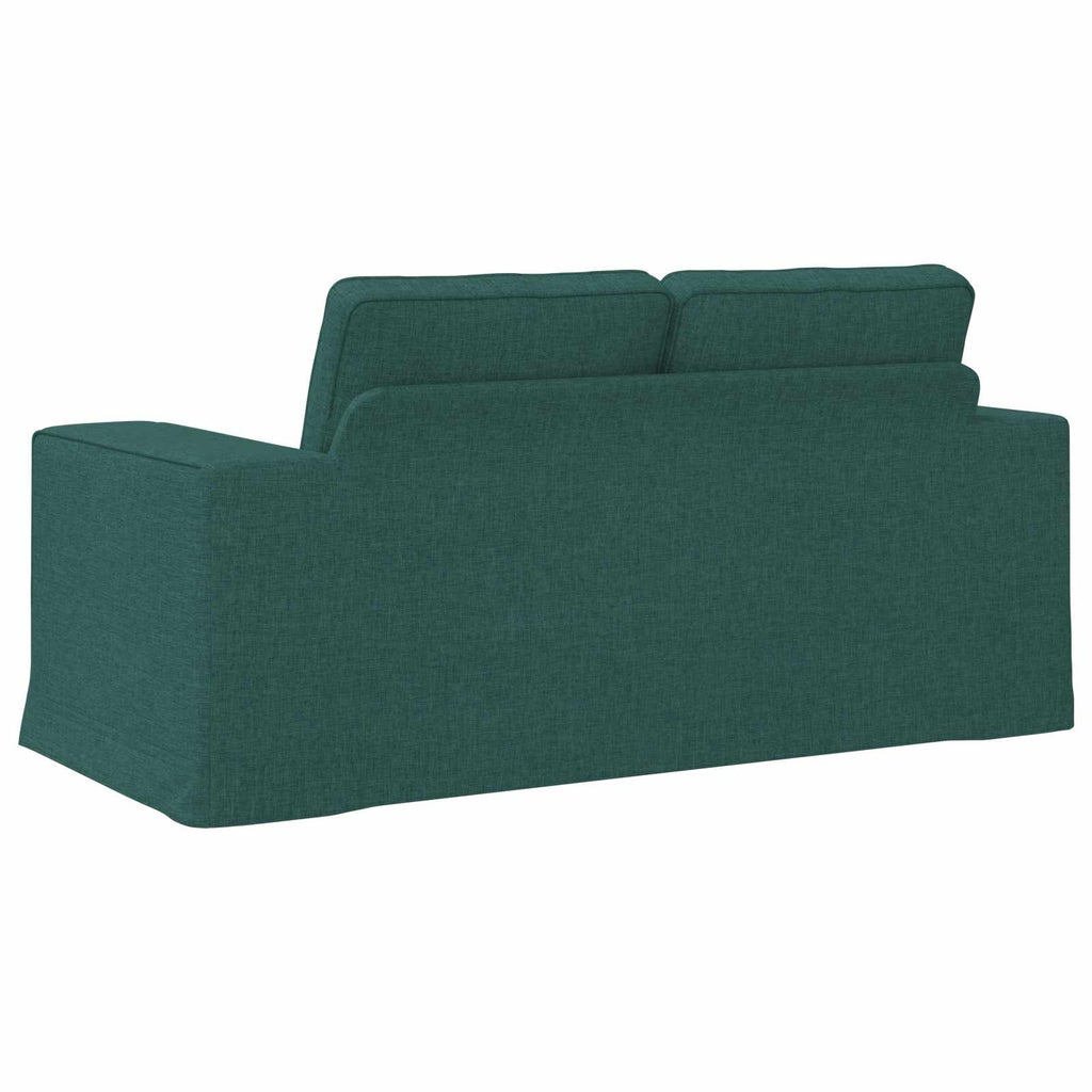 vidaXL Sofa Ciemna zieleń 162 x 80 x 82 cm tkanina