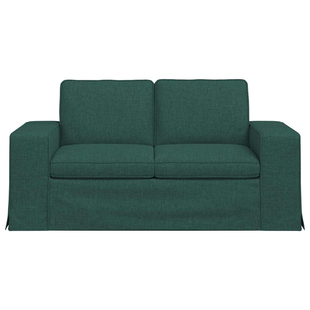 vidaXL Sofa Ciemna zieleń 162 x 80 x 82 cm tkanina