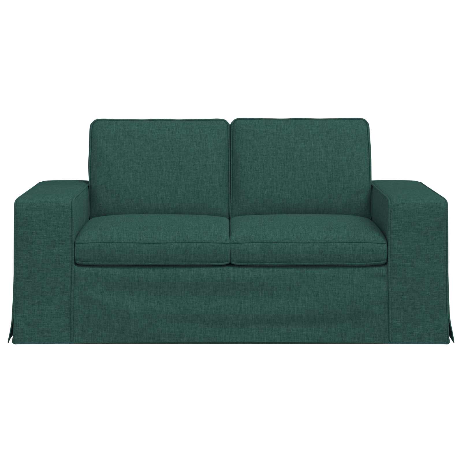 vidaXL Sofa Ciemna zieleń 162 x 80 x 82 cm tkanina