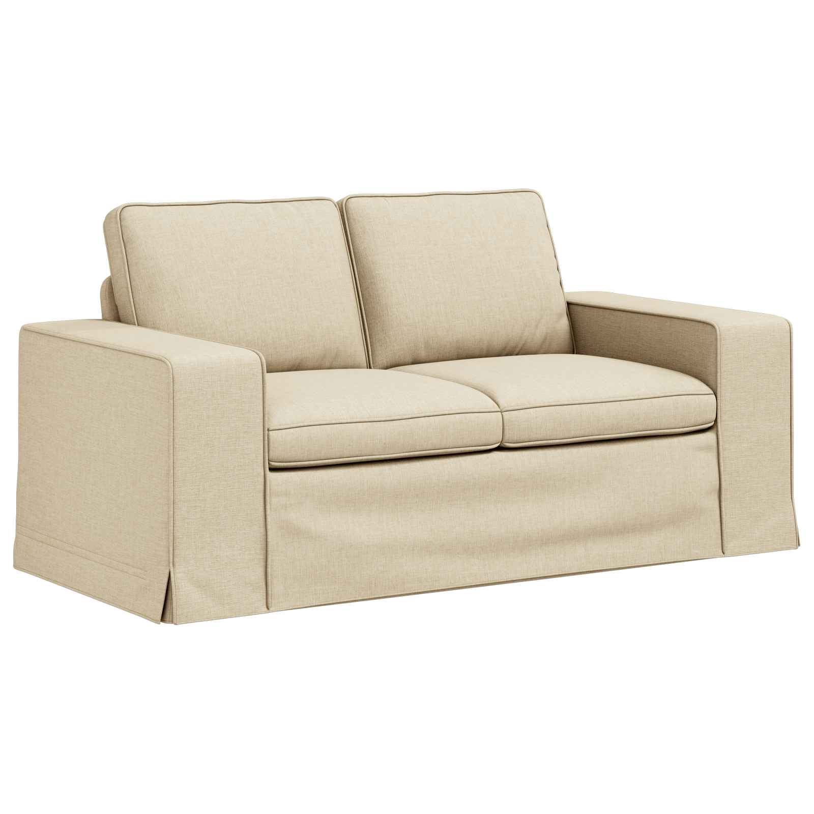 vidaXL Sofa Kremowy 162 x 80 x 82 cm tkanina