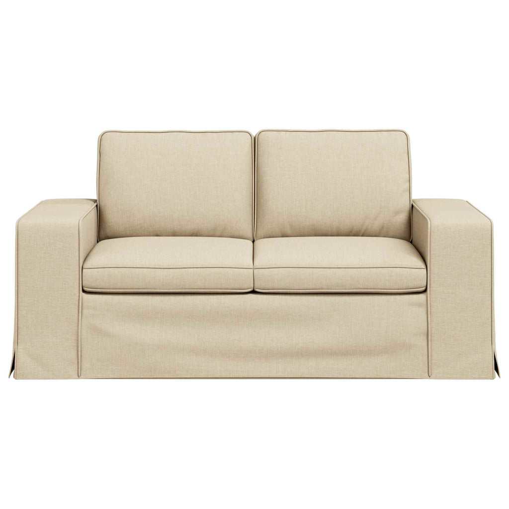 vidaXL Sofa Kremowy 162 x 80 x 82 cm tkanina
