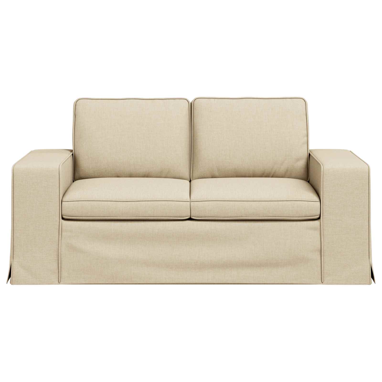 vidaXL Sofa Kremowy 162 x 80 x 82 cm tkanina