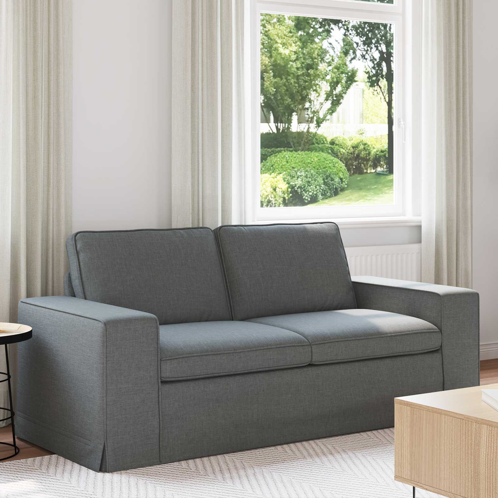 vidaXL Sofa Ciemnoszary 182 x 80 x 82 cm tkanina