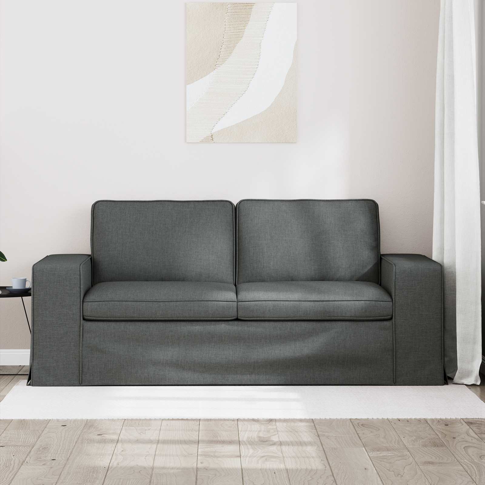 vidaXL Sofa Ciemnoszary 182 x 80 x 82 cm tkanina