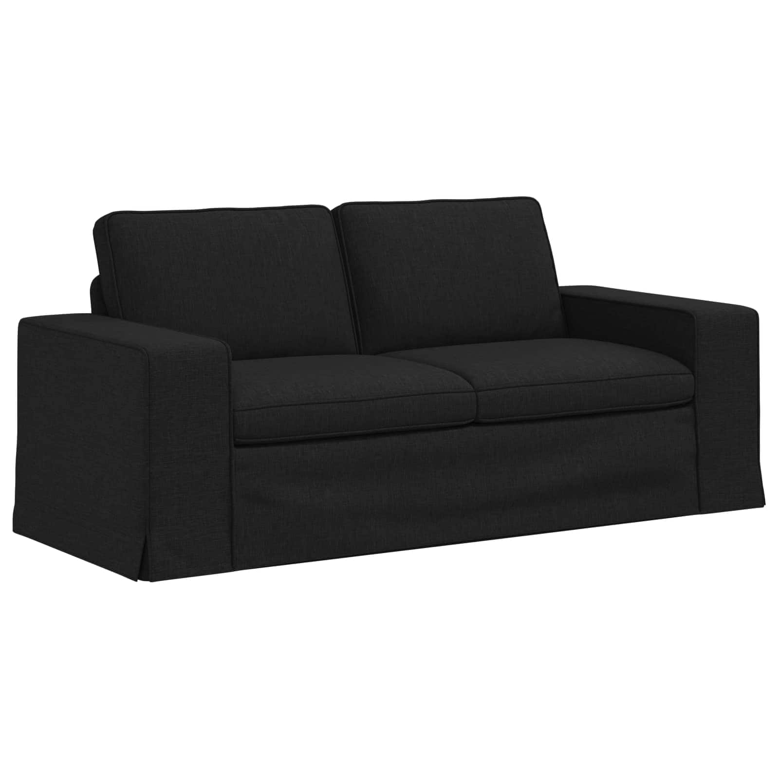vidaXL Sofa Czarny 182 x 80 x 82 cm tkanina