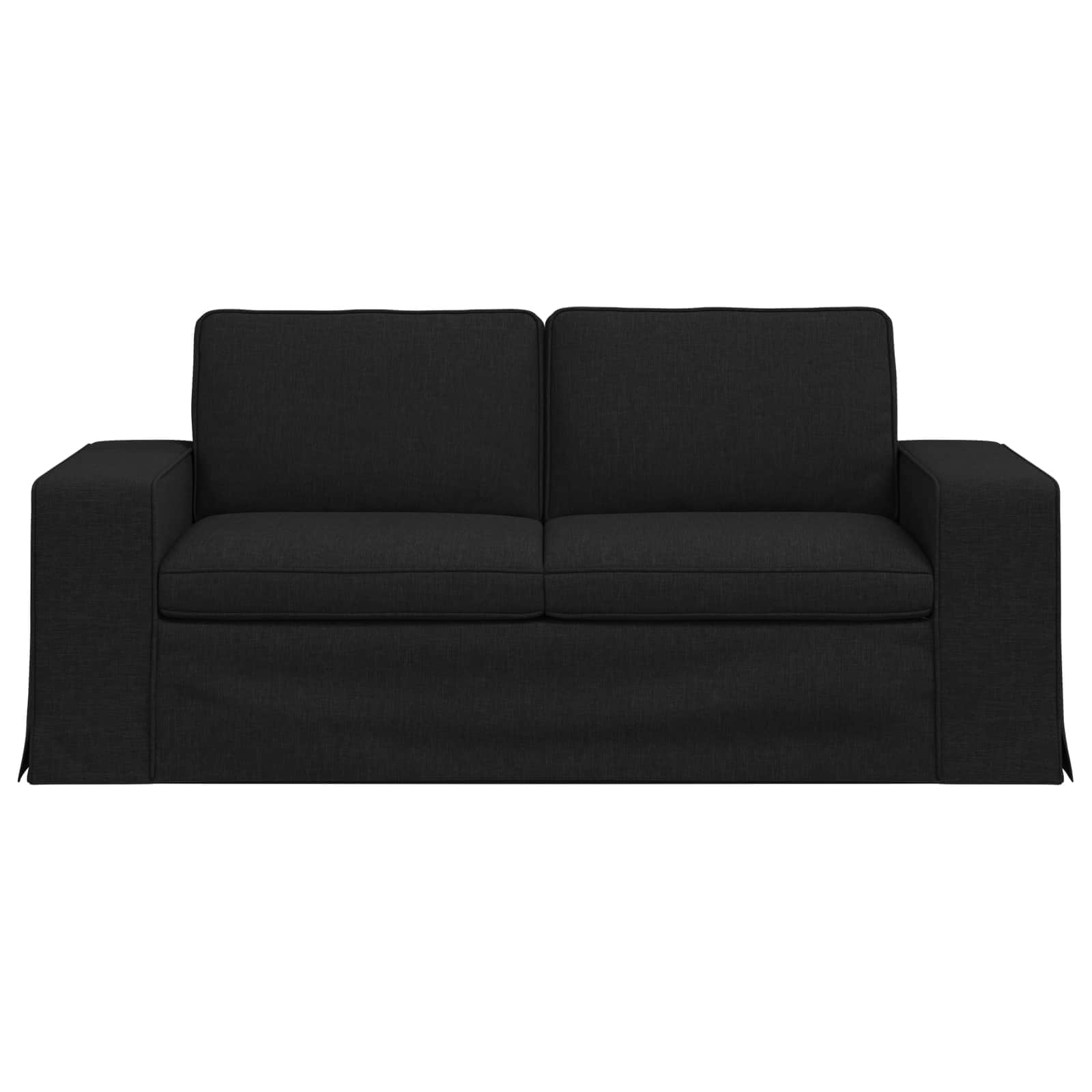vidaXL Sofa Czarny 182 x 80 x 82 cm tkanina